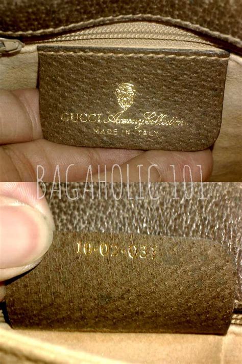 vintage gucci bags without serial numbers|vintage Gucci handbags serial numbers.